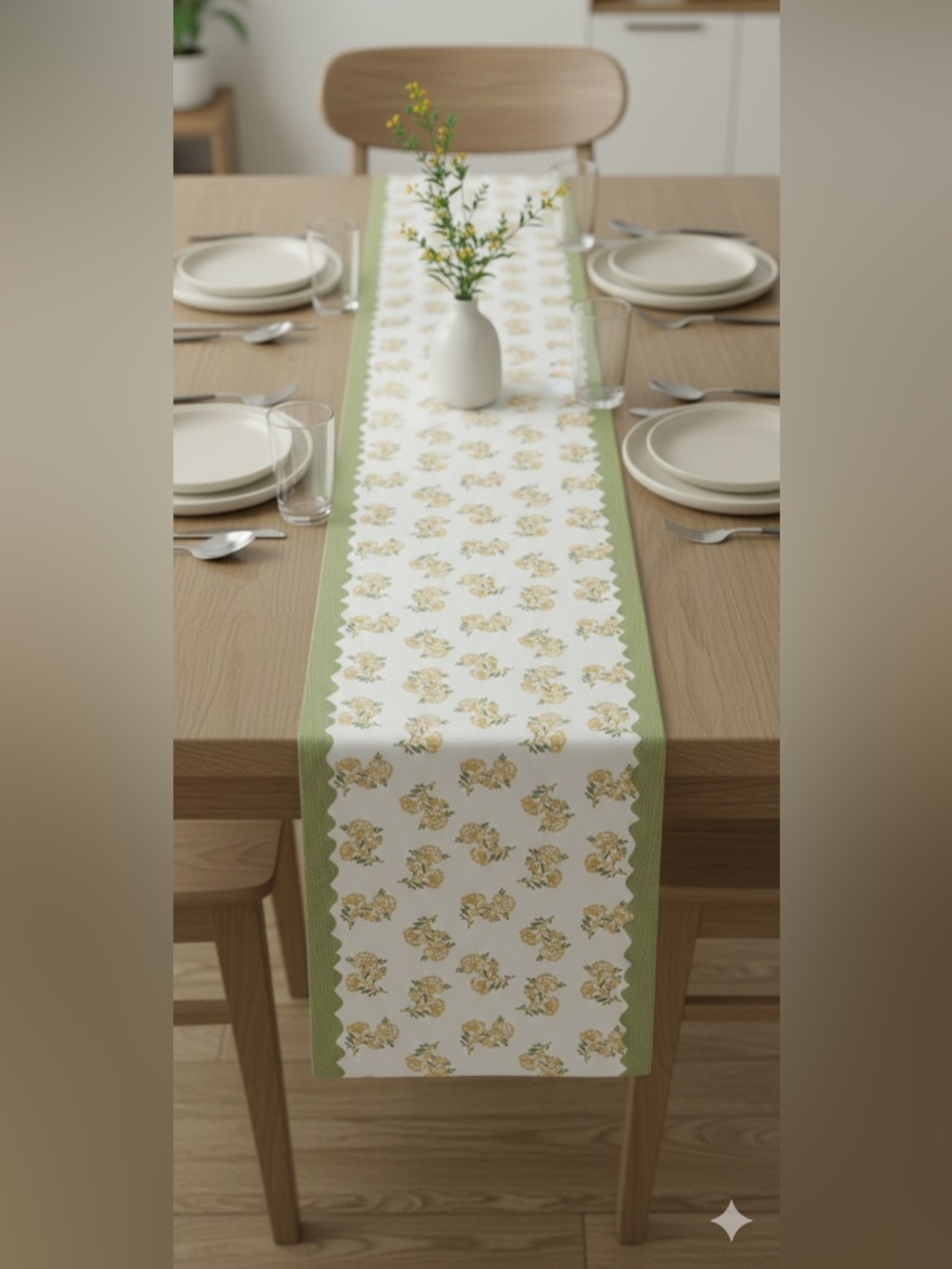 Spring Floral Table Runner 14 X 72 Inch